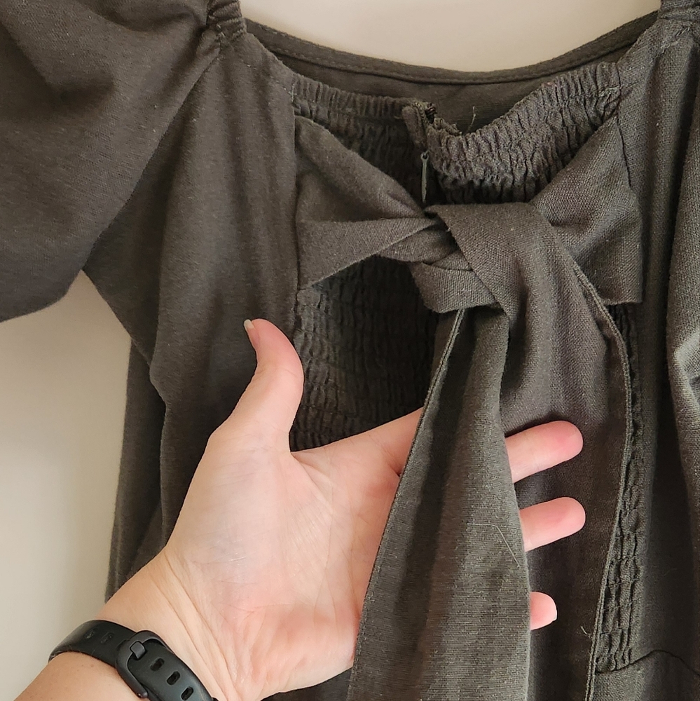 Olive green jumpsuit - Picture 5 of 6